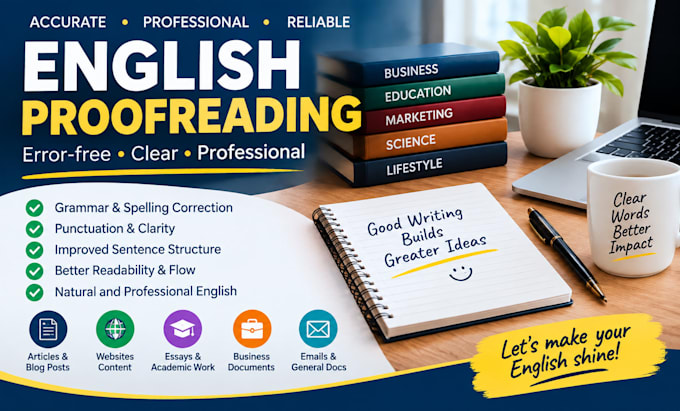 proofread and correct your english text