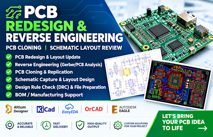 do pcb redesign reverse engineering pcb cloning and schematic layout review