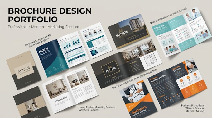 design tri fold brochure design