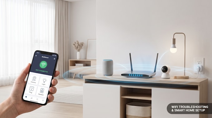 troubleshoot smart home wifi and smart device connection issues
