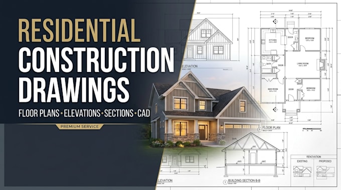 create residential renovation and construction drawings