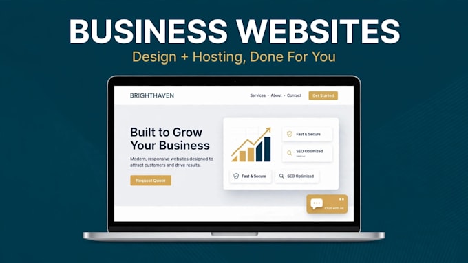 build your business website and handle hosting setup