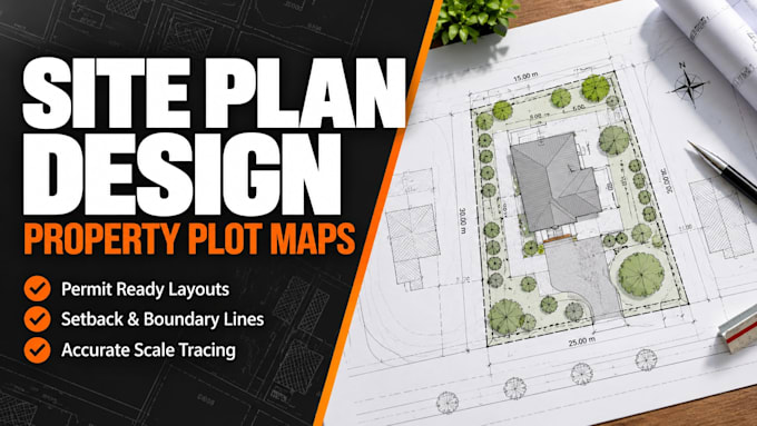 draft a site plan and plot map for your municipal building permit