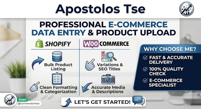 do accurate e commerce data entry and shopify woocommerce product upload