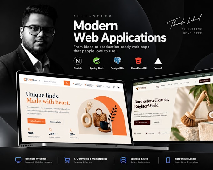 develop a responsive custom ecommerce website