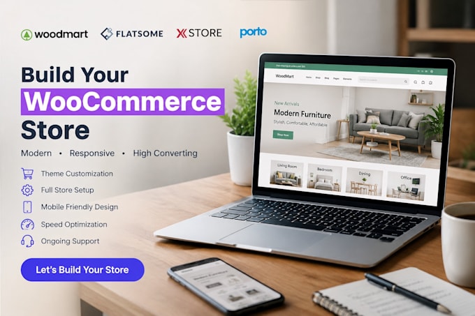 design, customize or redesign a flatsome woocommerce website