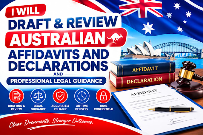 draft and review australian affidavits and declarations with legal guidance
