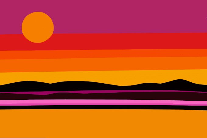 create minimalist vector illustration and landscape designs