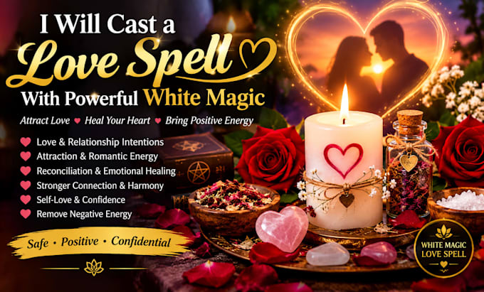cast a love spell with powerful white magic