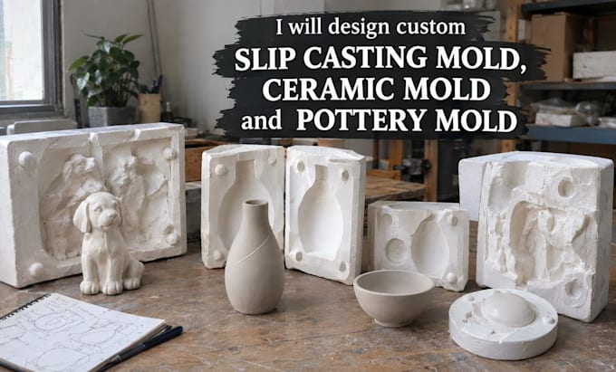 design custom slip casting mold ceramic mold and pottery mold