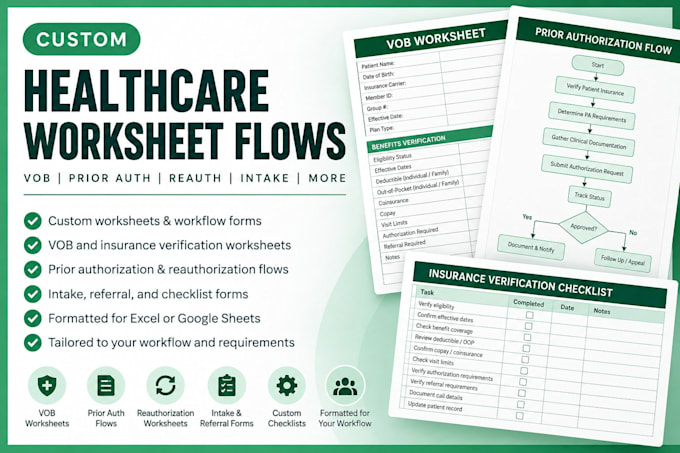 create custom healthcare worksheets and workflow forms