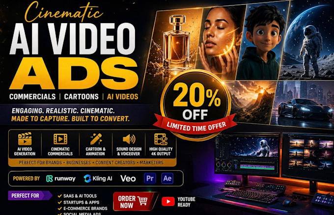 create cinematic ai video editing ai generated video and ai animation creator