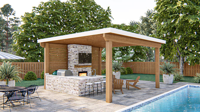 do 3d rendering for outdoor spaces