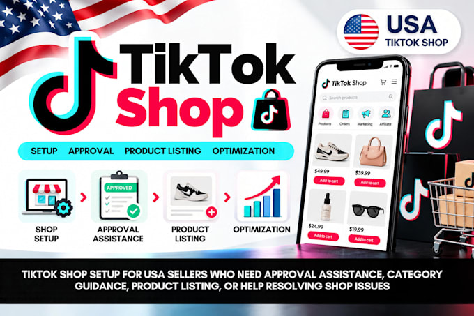 setup tiktok shop, category approval and fix tiktok shop issues