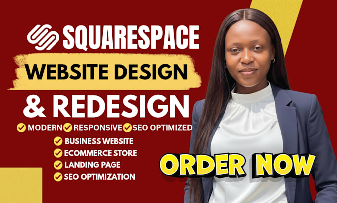 design or redesign squarespace website, squarespace web design and development