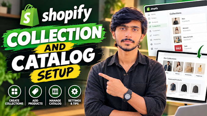 do collection and catalog setup for your shopify store