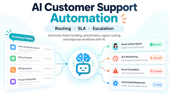 build ai customer support automation with routing and sla