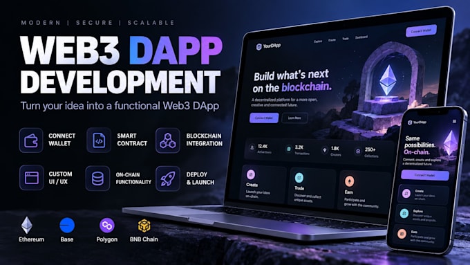 build a modern web3 dapp with wallet and blockchain integration