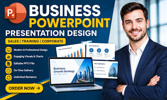 design powerpoint presentation for business sales training deck for teams