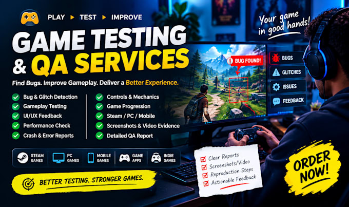 game app beta user bug qa testing tester video indie gameplay steam review test