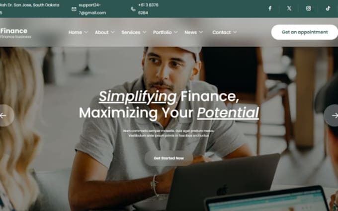 design squarespace financial planning website consulting retirement website