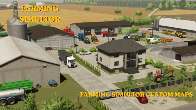 create custom farming simulator fs25 fs22 maps and mods with field building