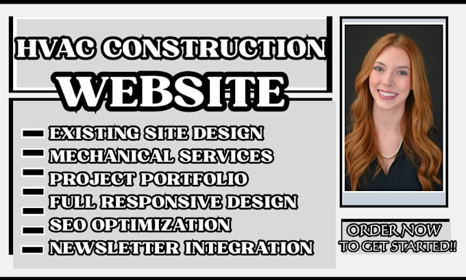 design a hvac construction website, mechanical contractor, hvac company website