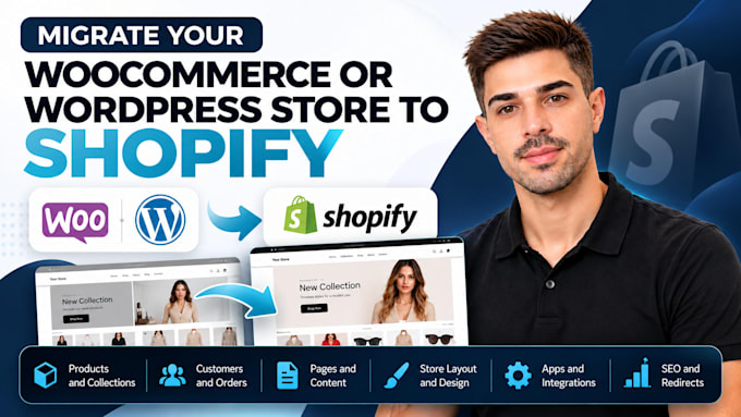 migrate your woocommerce or wordpress store to shopify