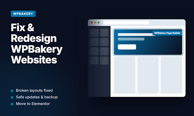 fix and redesign your wpbakery wordpress website