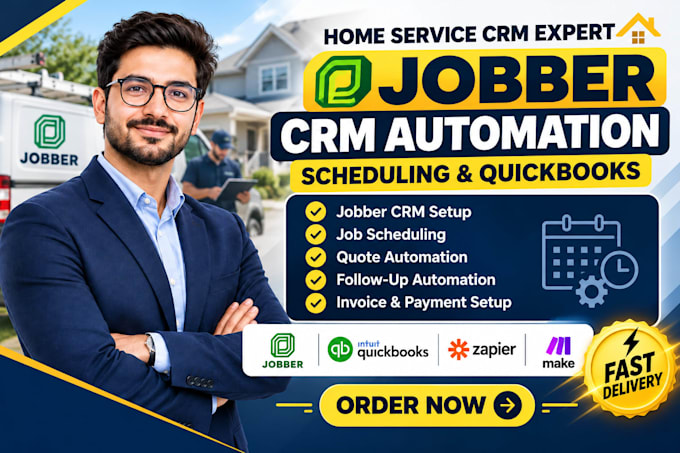 setup jobber crm scheduling automation and quickbooks integration