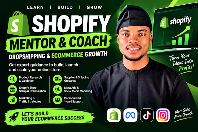 be your shopify dropshipping mentor and ecommerce coach