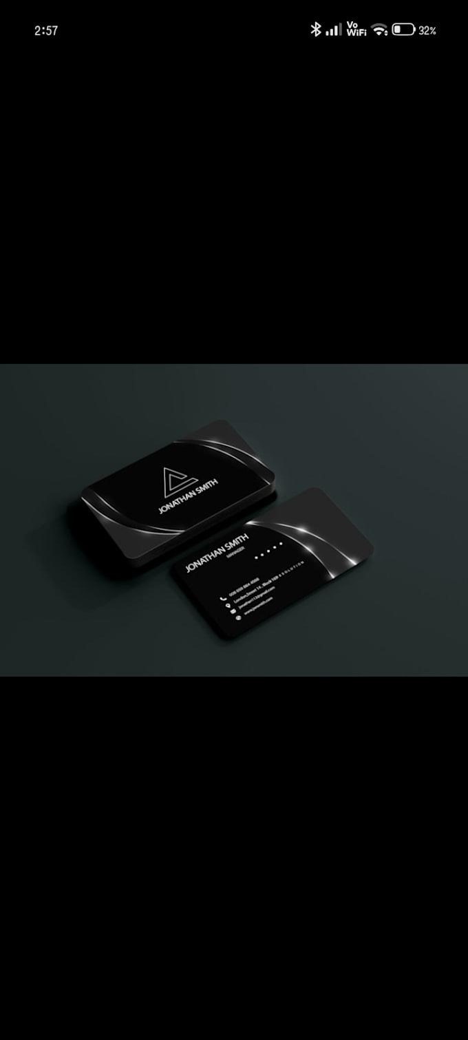 creating a visiting card