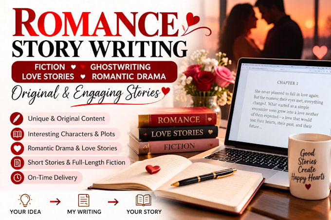 write romance stories and fiction