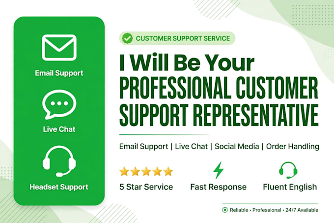 be your professional customer support and live chat agent