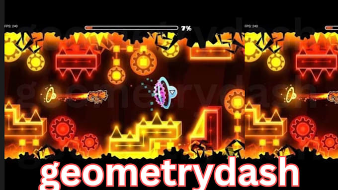 create geometry dash level layout gameplay deco and gd decoration geometry dash
