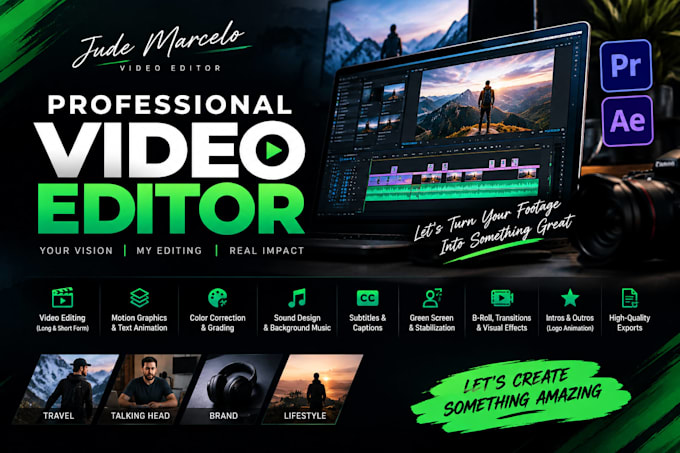 do professional youtube video editing, video editor