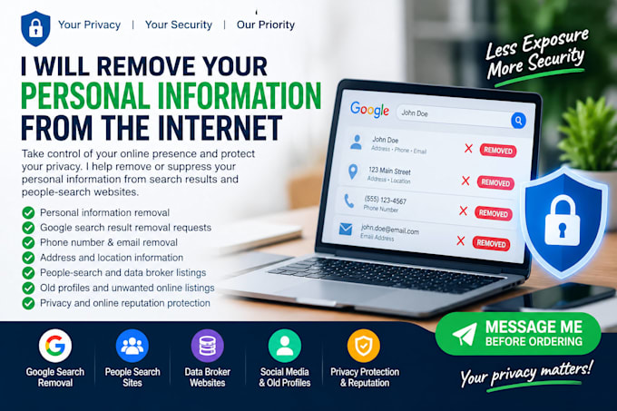 remove your personal information from the internet for privacy and security