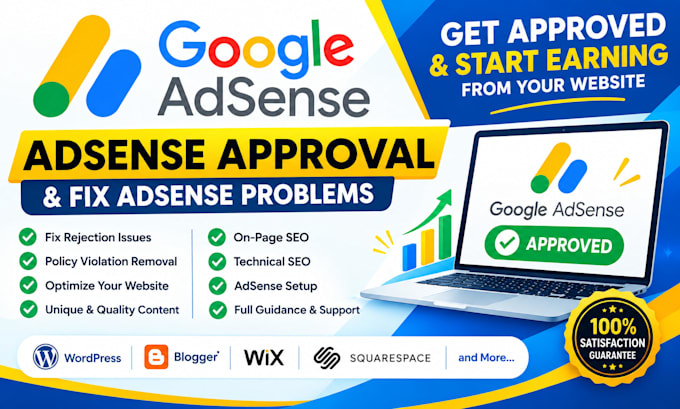 get google adsense approval and fix website adsense problems