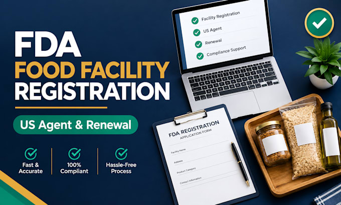 do fda food facility registration, US agent and renewal