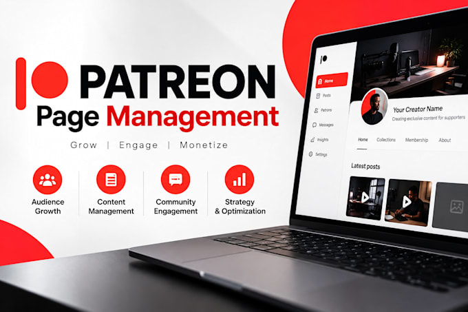 complete patreon page setup and management to attract subscriber