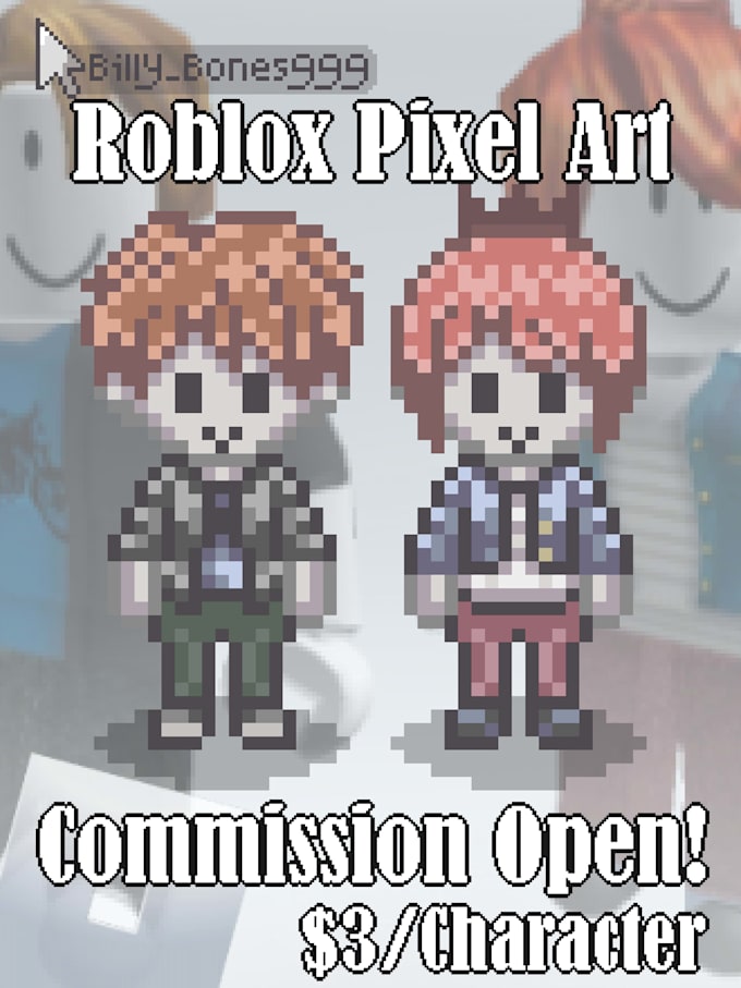create custom animated pixel art for roblox and ocs