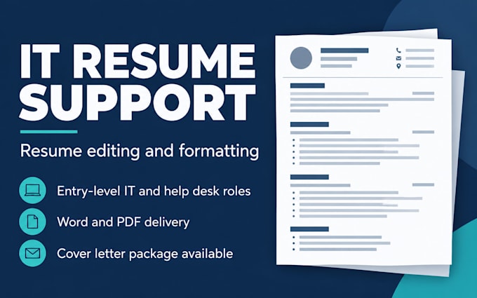 edit and format your resume for entry level IT jobs