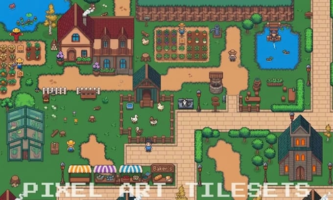 pixel art tileset sprite sheet pixel video game pixel art tileset game art tiles