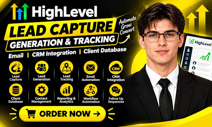 do gohighlevel lead capture, generation lead tracking email crm client database