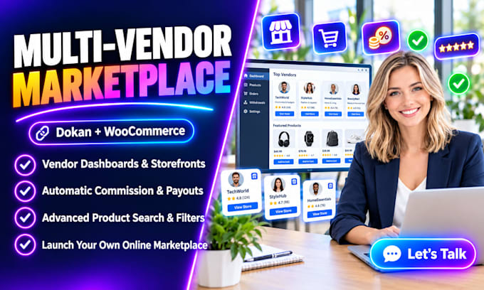 build a multi vendor ecommerce marketplace website using dokan