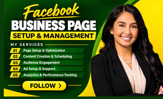 create and setup facebook business page