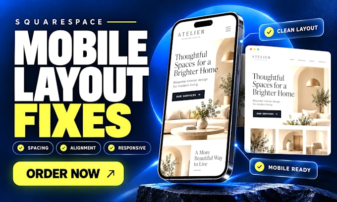 fix squarespace mobile responsiveness and layout issues
