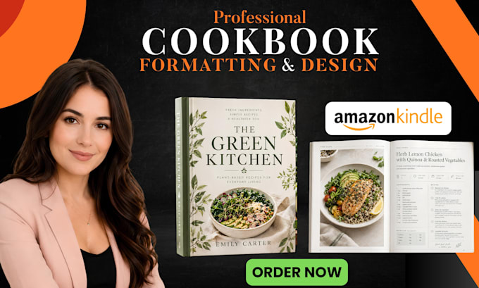 design and format a professional cookbook layout for KDP