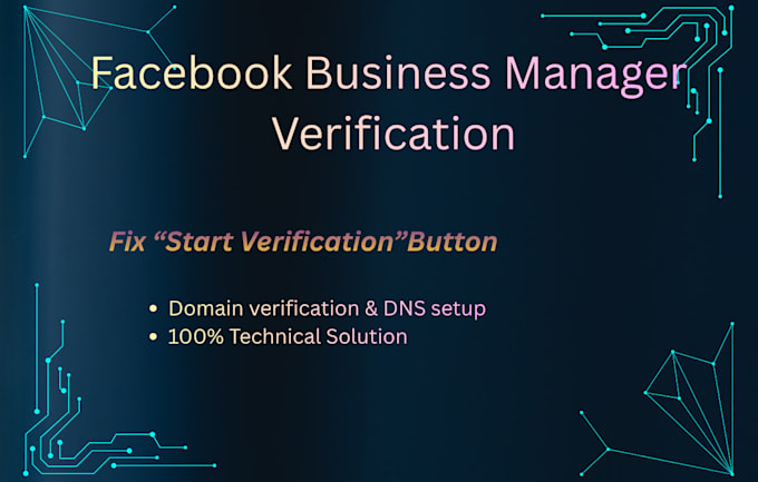 fix facebook business manager start verification button