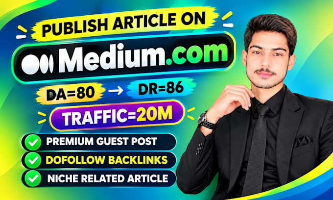 publish article on linkedin,com and medium,com premium guest post seo backlinks